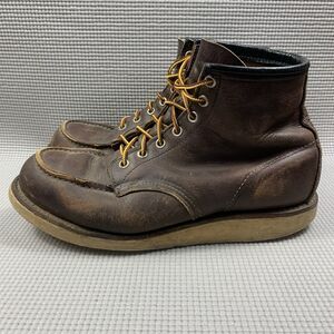 Red Wing Heritage Classic 8138 Men 8.5 D Brown Leather Moc Toe Work Boots USA